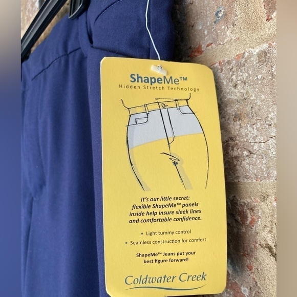 Coldwater Creek Women's Blue Natural Fit Straight Leg - 12 Petite - Picture 5 of 12